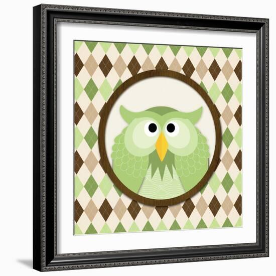 O Is for Owl III-N. Harbick-Framed Art Print