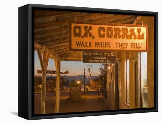 O.K. Corral, Tombstone, Cochise County, Arizona, United States of America, North America-Richard Cummins-Framed Premier Image Canvas