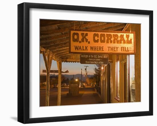 O.K. Corral, Tombstone, Cochise County, Arizona, United States of America, North America-Richard Cummins-Framed Photographic Print