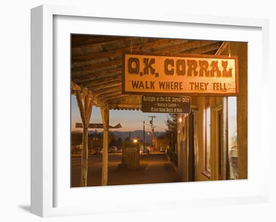 O.K. Corral, Tombstone, Cochise County, Arizona, United States of America, North America-Richard Cummins-Framed Photographic Print