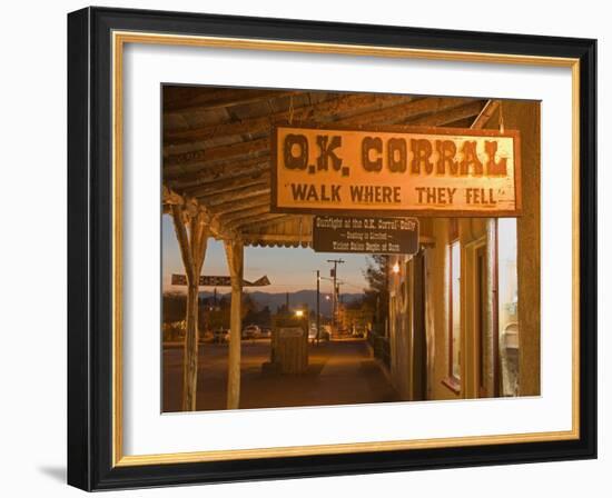 O.K. Corral, Tombstone, Cochise County, Arizona, United States of America, North America-Richard Cummins-Framed Photographic Print