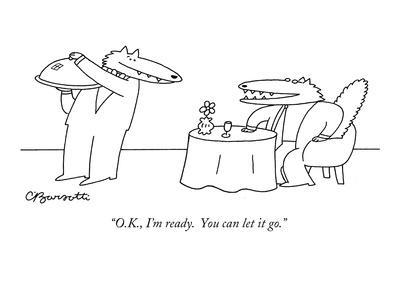 O K I M Ready You Can Let It Go New Yorker Cartoon Premium Giclee Print Charles Barsotti Art Com