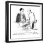 "O.K., so you're forty, you've lived half your life. Look at the bright si?" - New Yorker Cartoon-James Mulligan-Framed Premium Giclee Print