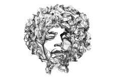 Jimi Hendrix-O.M.-Giclee Print