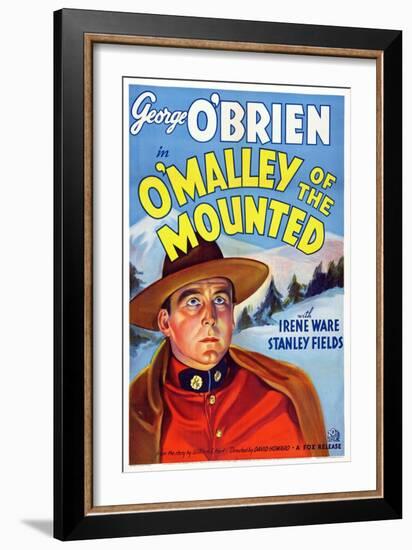 O'Malley of the Mounted, George O'Brien, 1936-null-Framed Art Print