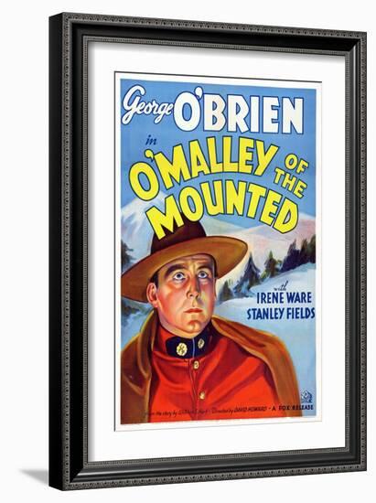 O'Malley of the Mounted, George O'Brien, 1936-null-Framed Art Print