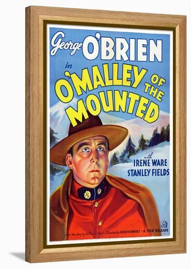 O'Malley of the Mounted, George O'Brien, 1936-null-Framed Stretched Canvas