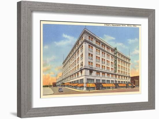 O'Neil's Department Store, Akron, Ohio-null-Framed Premium Giclee Print