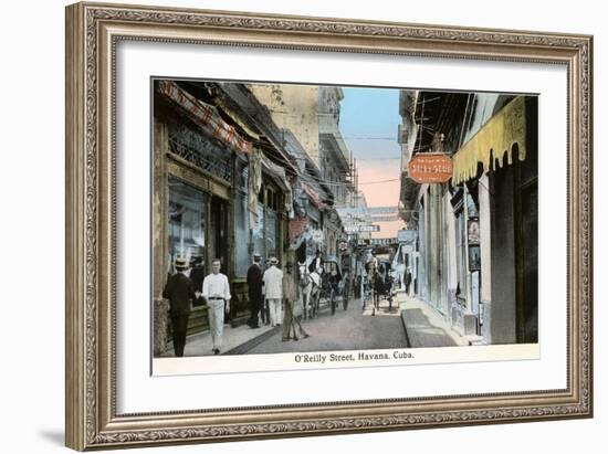 O'Reilly Street, Havana, Cuba-null-Framed Art Print