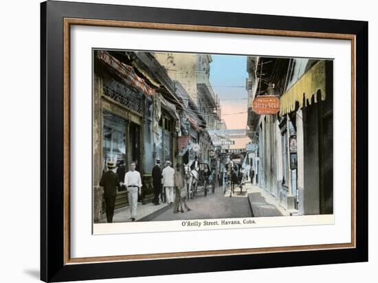 O'Reilly Street, Havana, Cuba-null-Framed Art Print