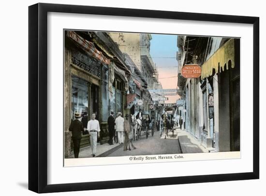 O'Reilly Street, Havana, Cuba-null-Framed Art Print