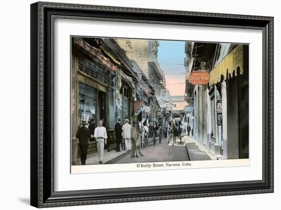 O'Reilly Street, Havana, Cuba-null-Framed Art Print