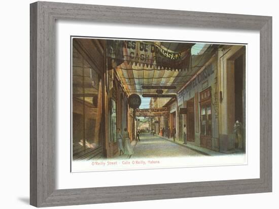 O'Reilly Street, Havana, Cuba-null-Framed Art Print