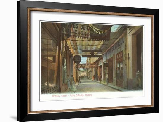 O'Reilly Street, Havana, Cuba-null-Framed Art Print