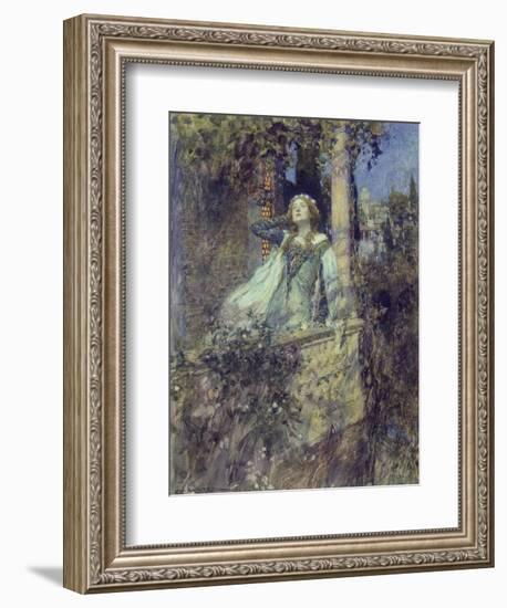 O, Romeo, Romeo, Wherefore Art Thou Romeo?-William Hatherell-Framed Giclee Print