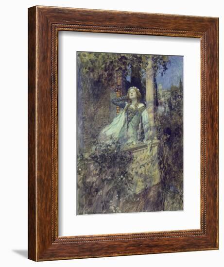 O, Romeo, Romeo, Wherefore Art Thou Romeo?-William Hatherell-Framed Giclee Print