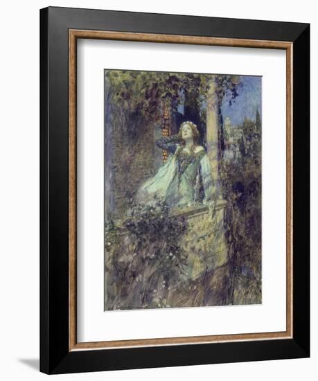 O, Romeo, Romeo, Wherefore Art Thou Romeo?-William Hatherell-Framed Giclee Print