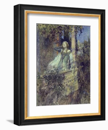 O, Romeo, Romeo, Wherefore Art Thou Romeo?-William Hatherell-Framed Giclee Print