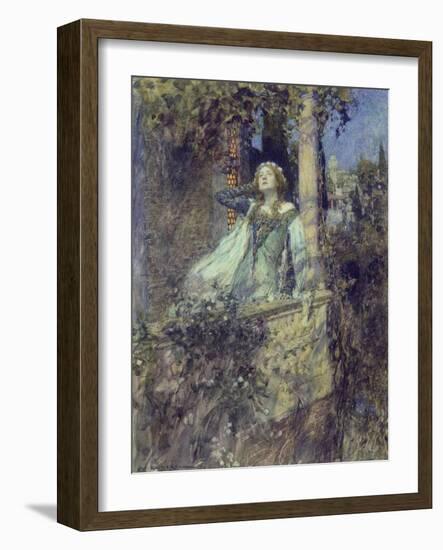 O, Romeo, Romeo, Wherefore Art Thou Romeo?-William Hatherell-Framed Giclee Print