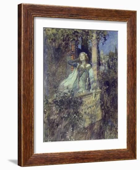 O, Romeo, Romeo, Wherefore Art Thou Romeo?-William Hatherell-Framed Giclee Print