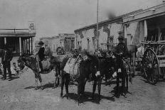 Bismarck, Dakota (Territory) Street Scene-O.S. Goff-Stretched Canvas