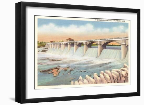 O'Shaughnessy Dam, Columbus, Ohio-null-Framed Art Print