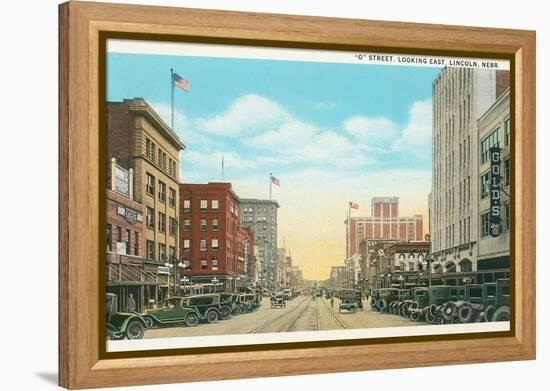 O Street, Lincoln, Nebraska-null-Framed Stretched Canvas