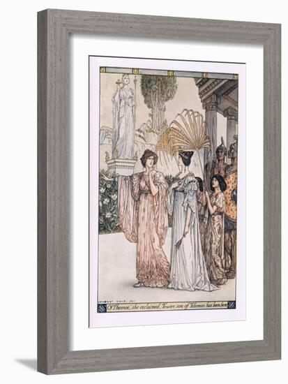 O! Theoroe, She Exclaimed, Teucer Son of Telemon Has Been Here-Herbert Cole-Framed Giclee Print