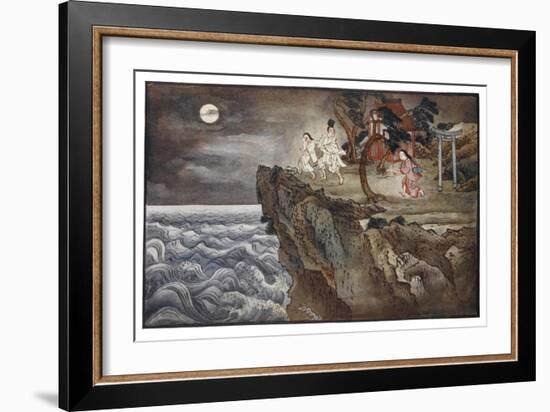 O Tokoyo Sees a Virgin About to be Sacrificed to a Sea- Monster-R. Gordon Smith-Framed Art Print