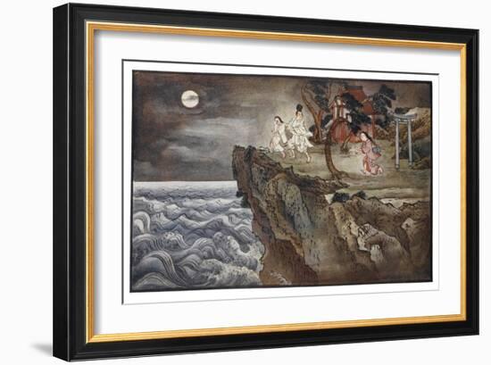 O Tokoyo Sees a Virgin About to be Sacrificed to a Sea- Monster-R. Gordon Smith-Framed Art Print