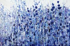 Blue Hollyhock-O'Toole O'Toole-Framed Premier Image Canvas