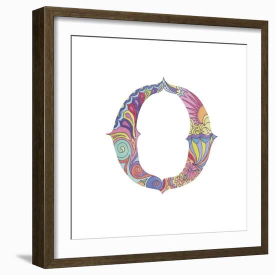 O-Green Girl-Framed Giclee Print