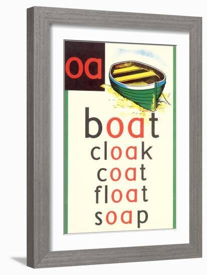 OA in Boat-null-Framed Art Print