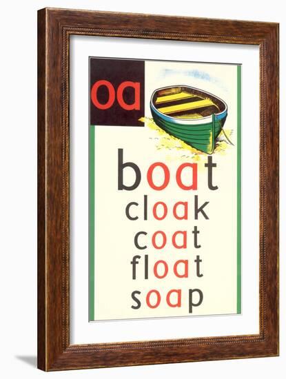 OA in Boat-null-Framed Art Print