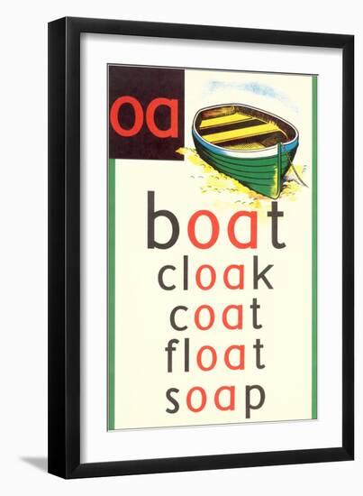 OA in Boat--Framed Art Print