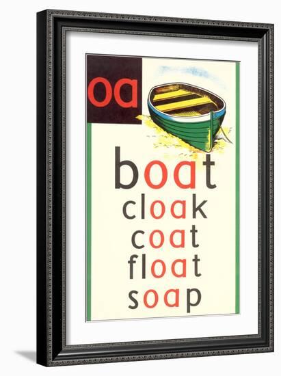 OA in Boat-null-Framed Art Print