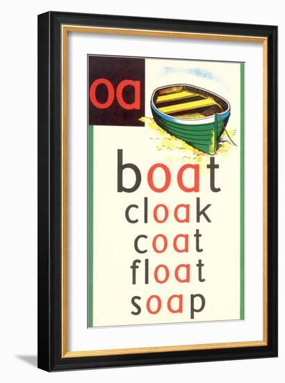 OA in Boat-null-Framed Art Print