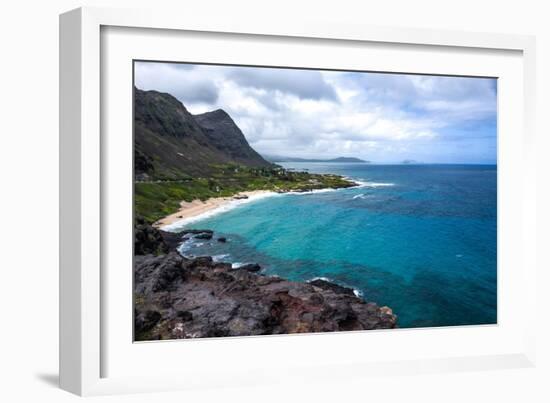 Oahu Cliffs-Bill Carson Photography-Framed Art Print