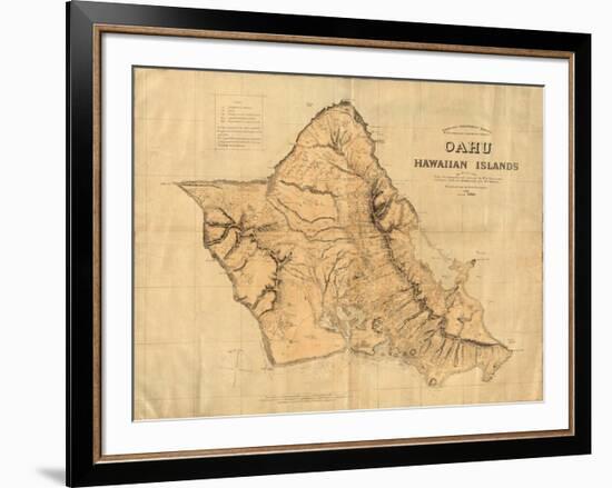 Oahu, Hawaiian Islands, c.1881-null-Framed Art Print