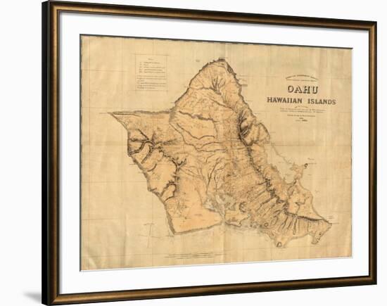 Oahu, Hawaiian Islands, c.1881-null-Framed Art Print