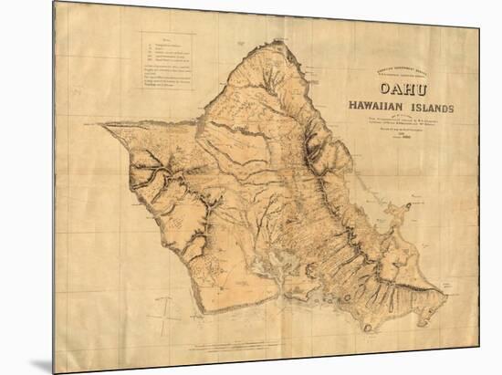 Oahu, Hawaiian Islands, c.1881-null-Mounted Art Print