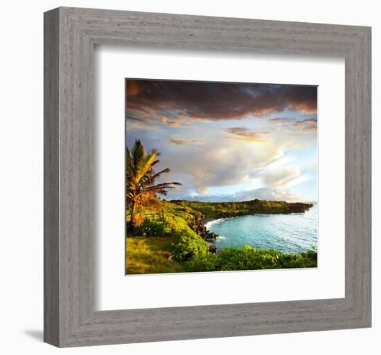 Oahu island-null-Framed Premium Giclee Print