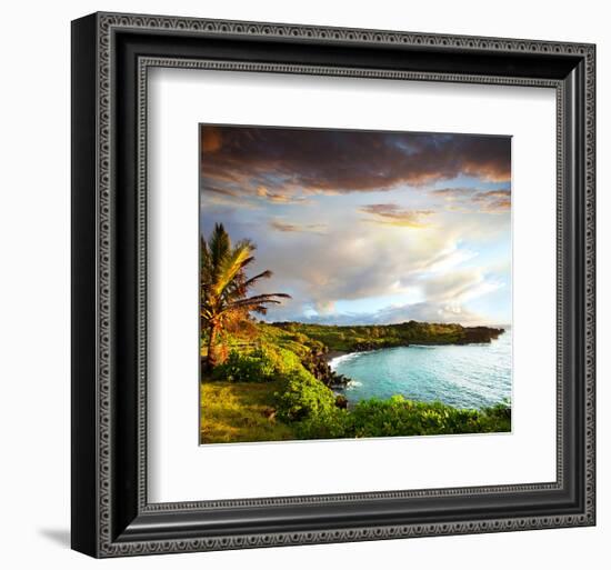 Oahu island-null-Framed Premium Giclee Print