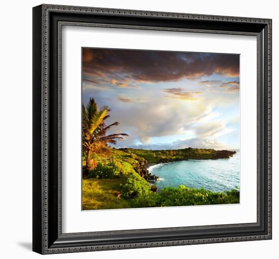 Oahu island-null-Framed Art Print