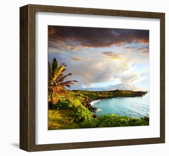 Oahu island-null-Framed Art Print