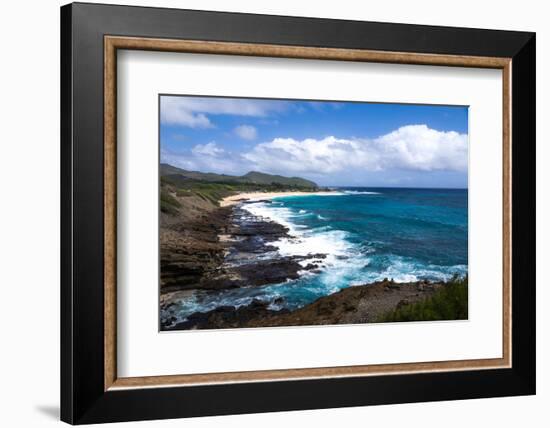 Oahu Rocky Shores II-Bill Carson Photography-Framed Photographic Print