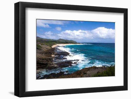 Oahu Rocky Shores II-Bill Carson Photography-Framed Photographic Print