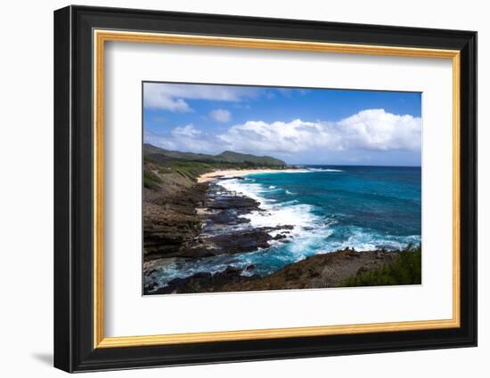 Oahu Rocky Shores II-Bill Carson Photography-Framed Photographic Print