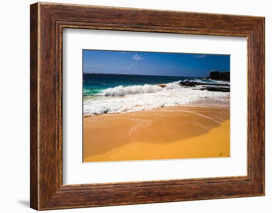 Oahu Shore Waves-Bill Carson Photography-Framed Photographic Print