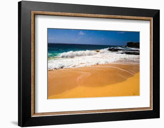 Oahu Shore Waves-Bill Carson Photography-Framed Photographic Print